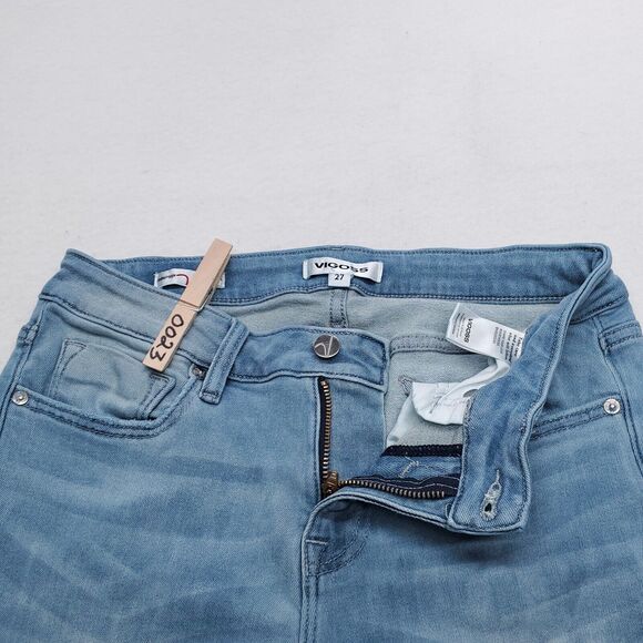 Vigoss Casual Button Zip Denim Medium Wash Jeans Womens Size 27 Blue - Picture 4 of 7